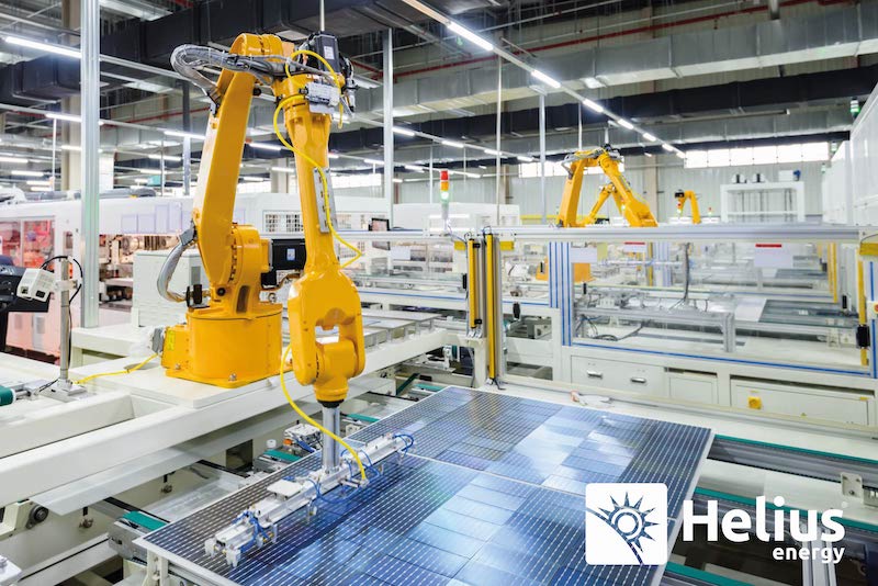 solar cell positioning helius energy
